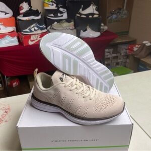 APL Light Beige and White Sneakers
